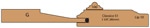 cross section of Burbank Door with Applied Mouldings